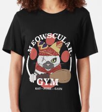 Meowscular Gym Slim Fit T-Shirt