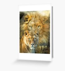 Tarjeta de felicitación Lion And Lioness - African Royalty