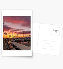 Tropical Sunset and Romantic Boardwalk Postcards