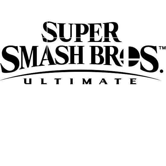 super smash bros ultimate logo poster by spidy116 redbubble