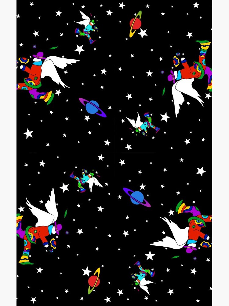 Angel Dudes Starry Night - black by SSSowers