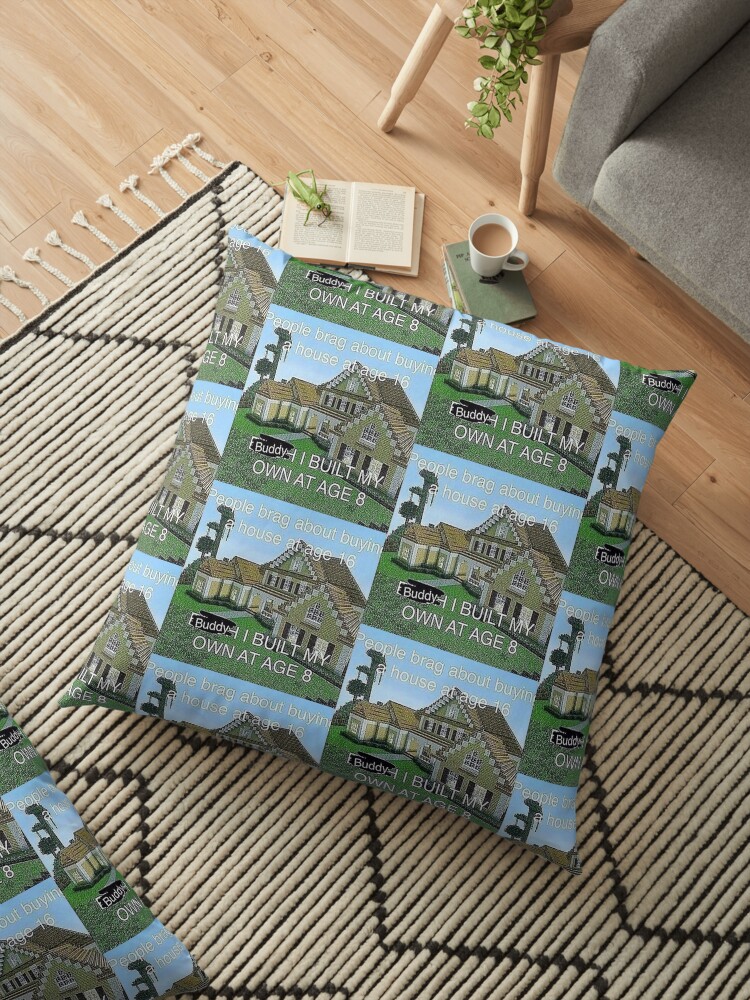 Minecraft Badass Me Irl Floor Pillow By Gingrjim Redbubble
