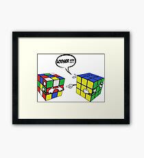 rubik's magic cube Framed Print