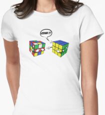 rubik's magic cube Women's Fitted T-Shirt