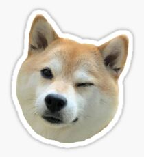 Shiba Wink Sticker