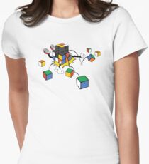 magic cube fall Women's Fitted T-Shirt