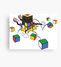 magic cube fall Canvas Print