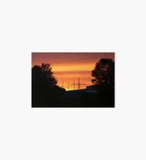 Red sunrise Art Board