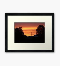 Red sunrise Framed Print
