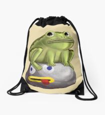 Frog Fact Drawstring Bag