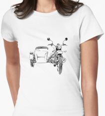Sidecar motorcycle Women's Fitted T-Shirt