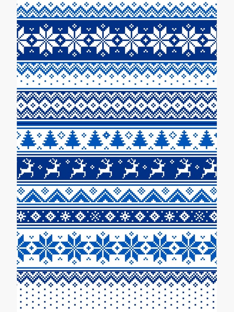 Nordic - Scandinavian Winter Blue by SSSowers