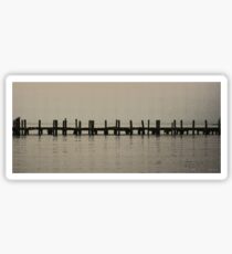 Jetty on a Gray Day (Panorama) Sticker