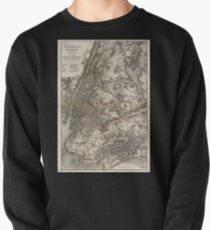 Sudadera cerrada 0152 Railroad Maps Map of New York City Brooklyn and vicinity showing surface elevated railroads in operation and