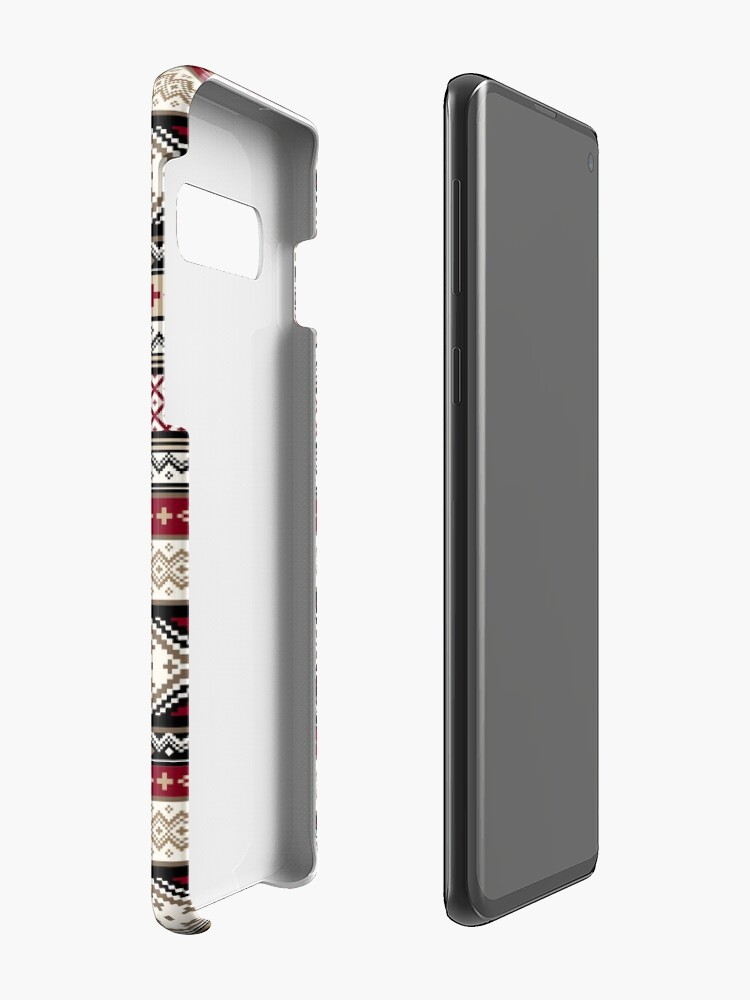 Alternate view of Fair Isle Christmas - warm Case & Skin for Samsung Galaxy