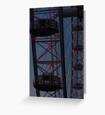 Red Lights - The London Eye Greeting Card
