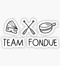 Team fondue Sticker