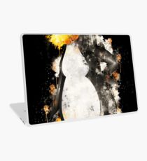 Penguin female girl watercolor painted Laptop Skin