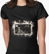 Bash terminal linux watercolor painted Women's Fitted T-Shirt
