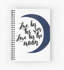 Love by the Moon Spiral Notebook