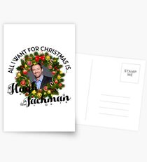 All I want for Christmas is Hugh Jackman Postcards