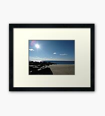 Jetty on Ocean Grove Beach New Jersey Framed Print