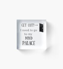 Mind Palace Sherlock Quote Acrylic Block