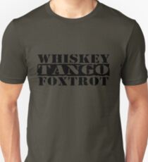 Camiseta ajustada WTF ?! WHISKY TANGO FOXTROT