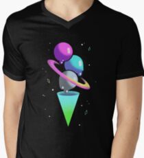 Galactic Ice Cream Cone Men's V-Neck T-Shirt