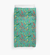 - Chilli pattern (turquoise) - Duvet Cover