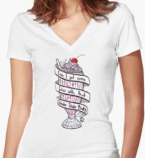 Shake Shake Booty Women's Fitted V-Neck T-Shirt