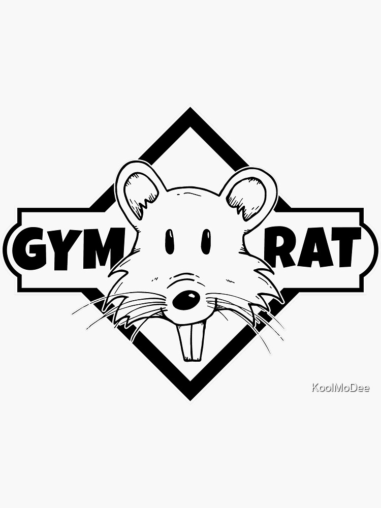 "Gym Rat" Sticker by KoolMoDee Redbubble
