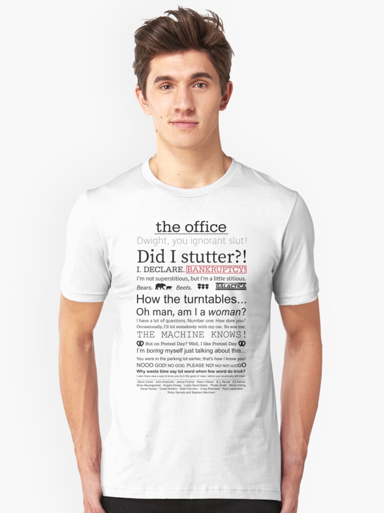 The Office Us Quotes T Shirt By Photoshopdraziw Redbubble