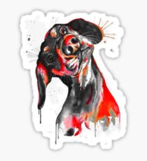 Red Dog Sticker