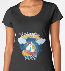 Unicorns are born in 1991 / Einhorn Women's Premium T-Shirt