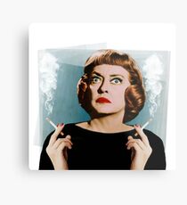 Bette Smoking Metal Print