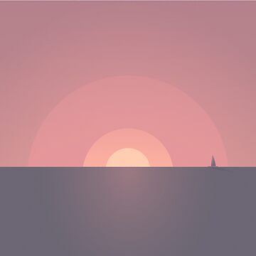 Artwork thumbnail, Sunset // Minimal landscapes by essep