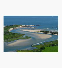 Where Narragansett Beach Ends Narrow River Begins Photographic Print