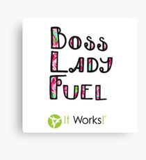 Boss Lady Fuel Lily Es funktioniert Leinwanddruck