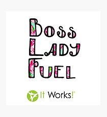 Boss Lady Fuel Lily Es funktioniert Fotodruck