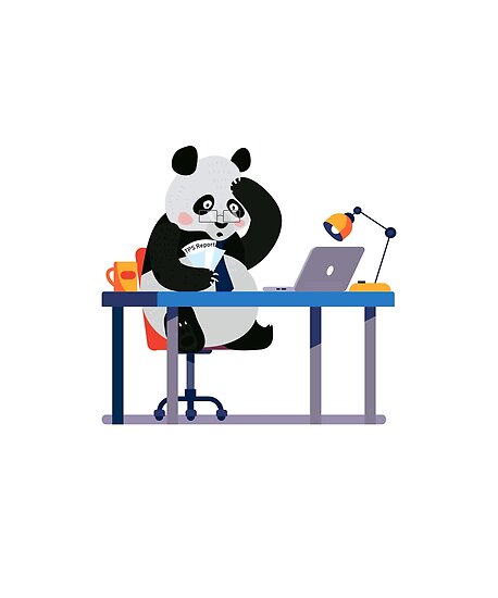 "Office Panda" Posters by excel16 | Redbubble