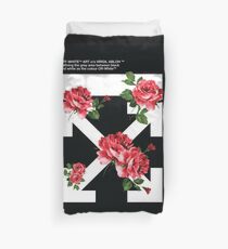 Funda nórdica Off White Broken Roses Hypebeast Fanmade ilustraciones