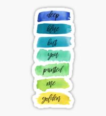 dancing with our hands tied lyrics Sticker
