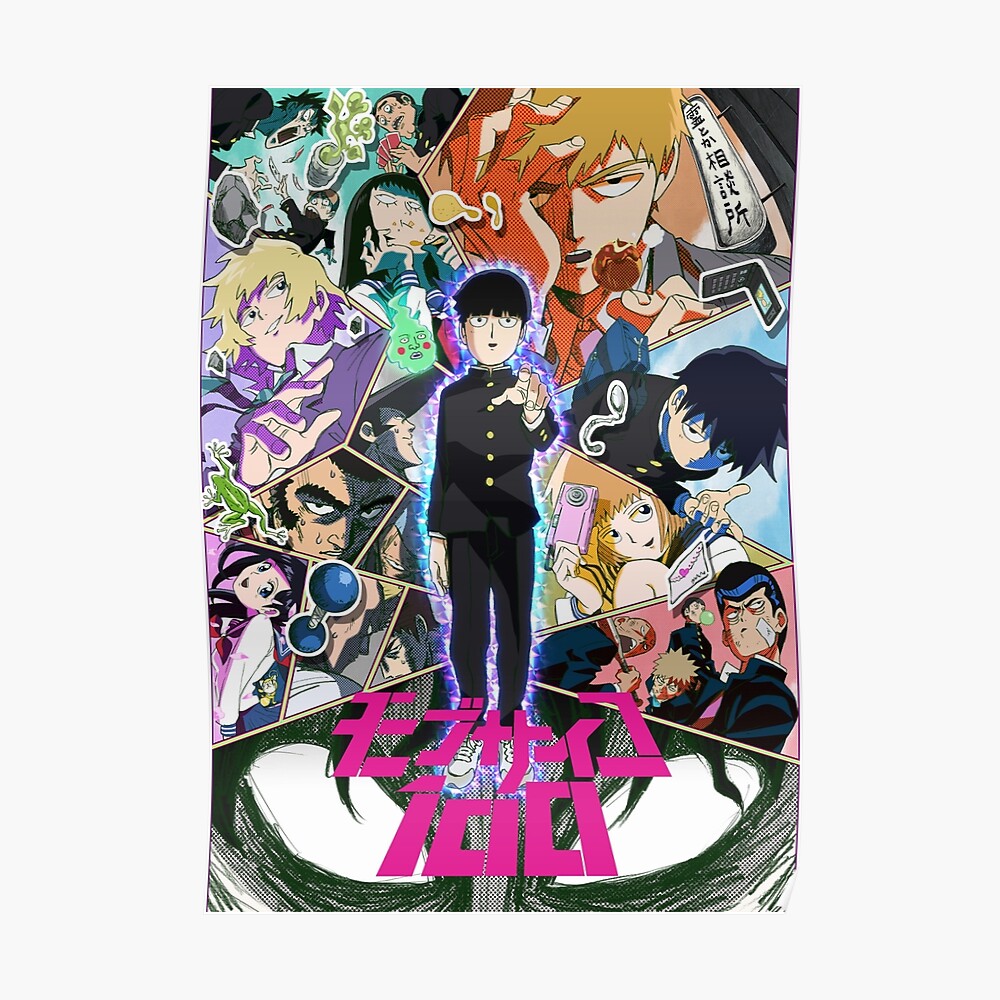  Mob psycho 100 Poster  by dwilliams5391 Redbubble