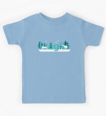 Fragile - polar bears arctic scene Kids Tee