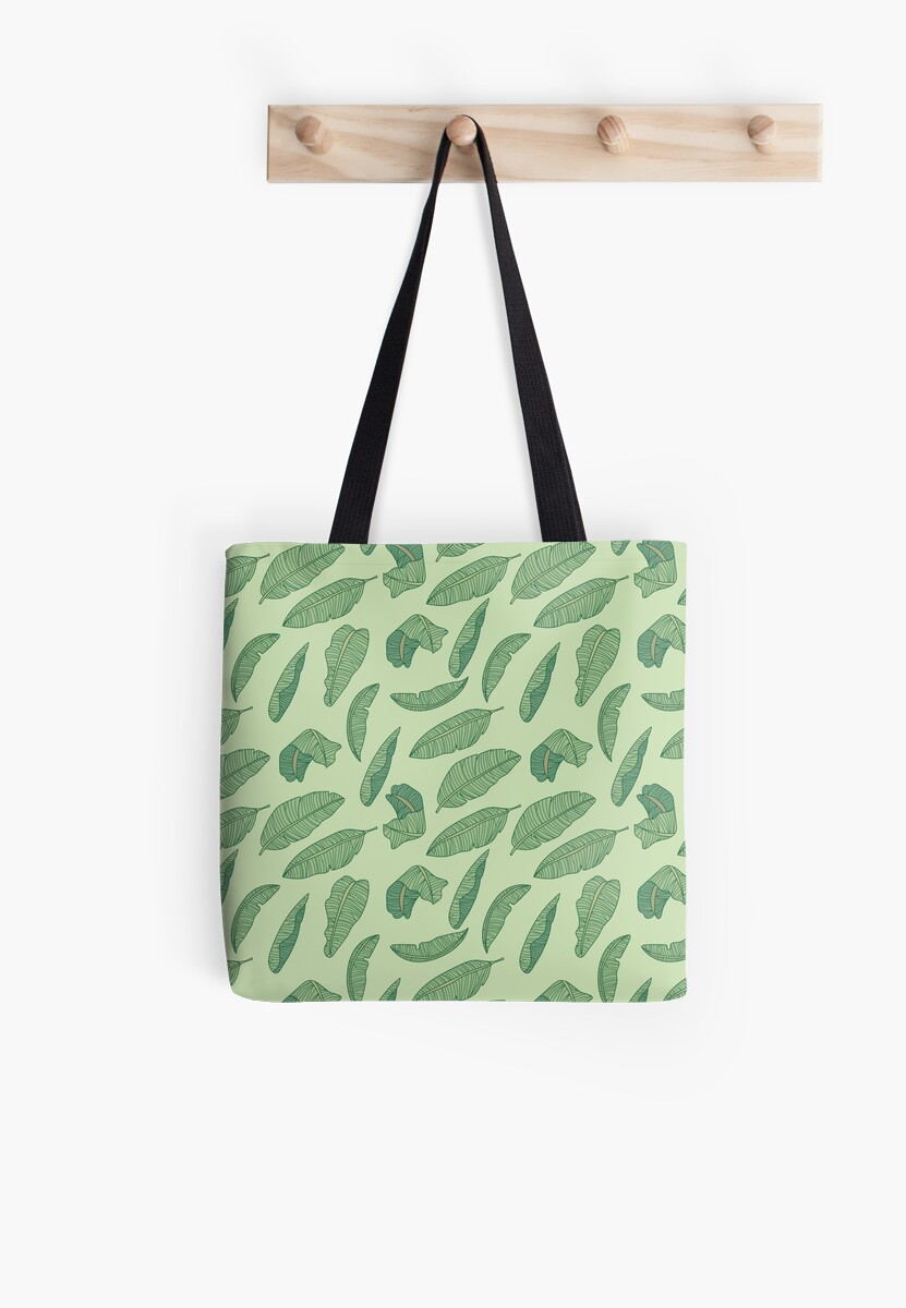 coach banana leaf tote