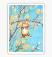 Catkin - cute pussy-willow-pixie Sticker