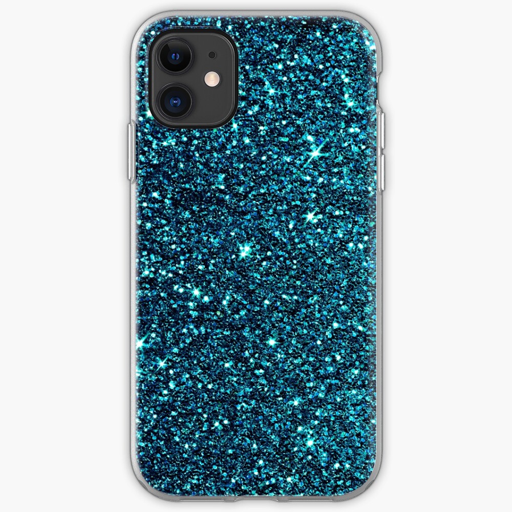 midnight blue sparkle iPhone Case & Cover