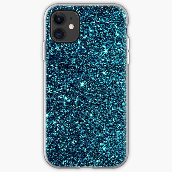 midnight blue sparkle iPhone Soft Case