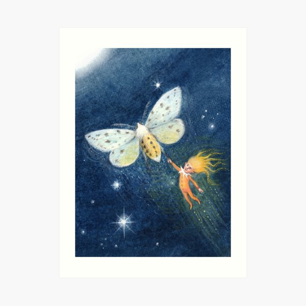Snip - cute spark-pixie Art Print